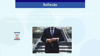 Reflexão
Você já pesquisou sobre a profissão que pretende seguir após terminar
o Ensino Médio? Em quais meios você realizou a pesquisa?
Responda no caderno e participe no chat!
Hunters
Race/Unsplash
Elaborado especialmente para o CMSP.
Imagem: PowerPoint
 