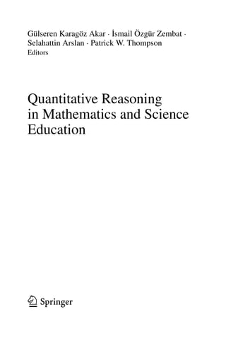Quantitative Reasoning In Mathematics And Science Education Glseren ...