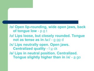 Tongue Rounding 244303987-Monophthongs-1-ppt.pptvhdhdxbdkkf | PPT