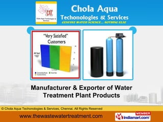 Manufacturer & Exporter of Water Treatment Plant Products 