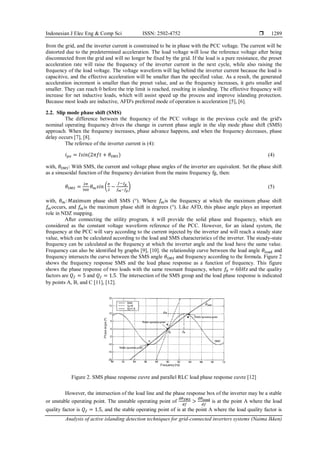 Analysis of active islanding detection techniques for gridconnected ...