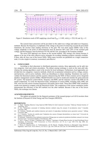Analysis of active islanding detection techniques for gridconnected ...