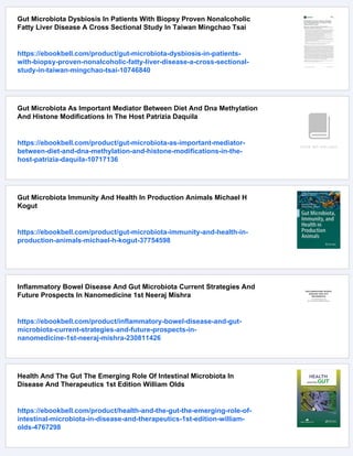 Gut Microbiota In Aging And Chronic Diseases Francesco Marotta | PDF