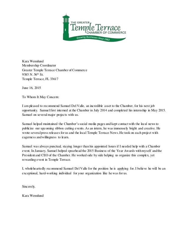 Recommendation Letter For An Organization Recommendation Letter For An Organization