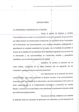 Proyecto de ley #ArgentinaDigital