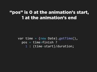 Émile - a JavaScript animation framework in 50 lines of code