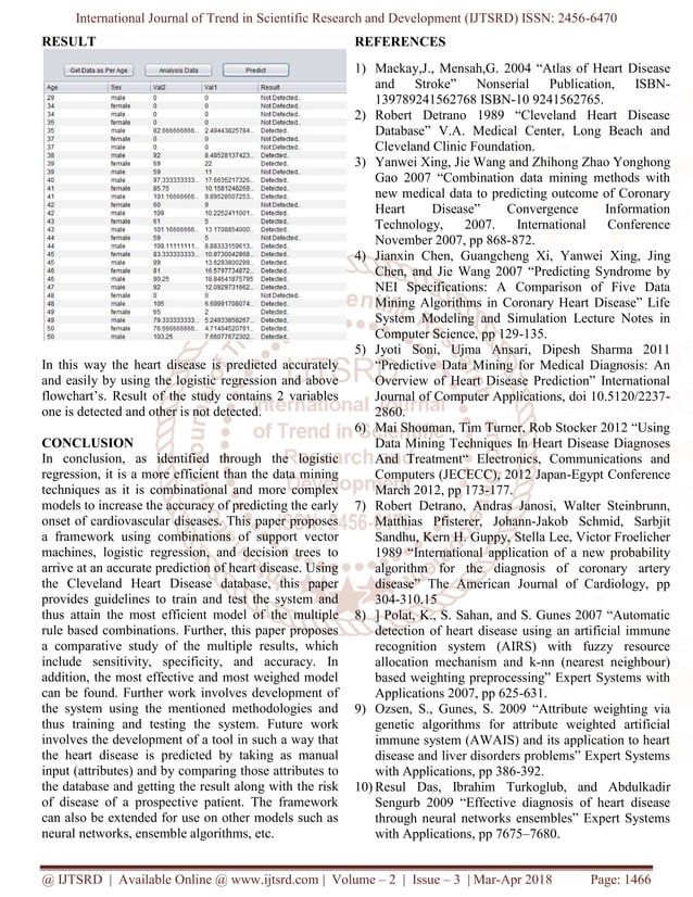 A Heart Disease Prediction Model using Logistic Regression | PDF ...
