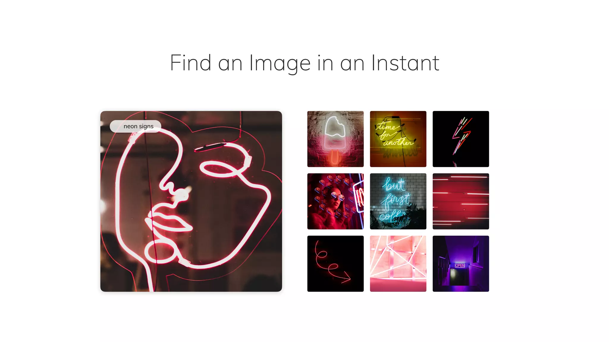 Find an Image in an Instant
neon signs
 