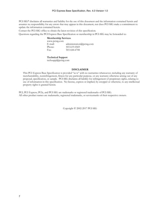 Pci Express Base Specification Revision 40 Version 10 Unknown | PDF