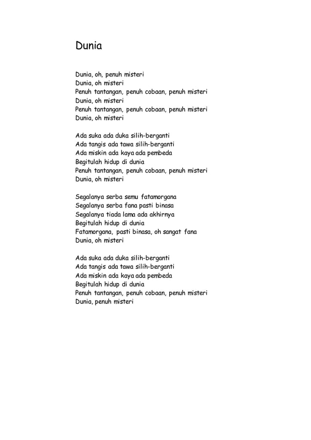 Lirik Lagu Rhoma Irama LENGKAP AZ (260+ Lagu) DOCX