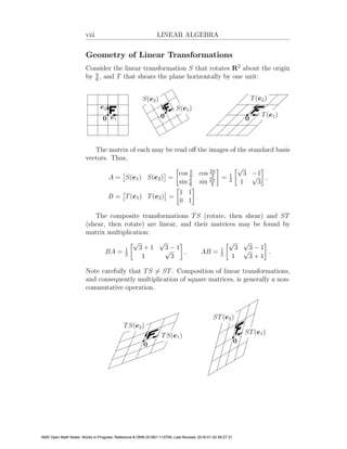 An Introduction To Linear Algebra Andrew D Hwang | PDF