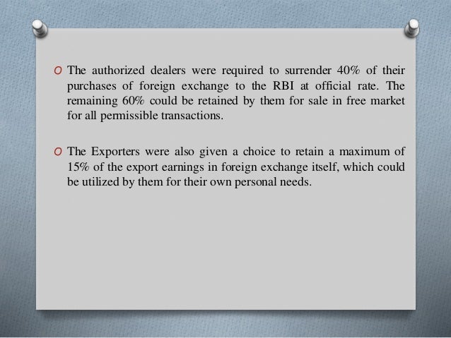 liberalised exchange rate management system uses