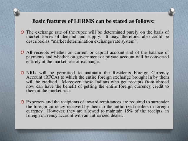 liberalized exchange rate management system (lerms)