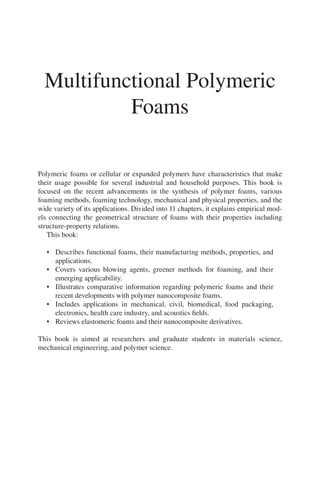 Multifunctional Polymeric Foams Soney C George Resmi B P | PDF