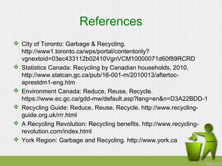 Reduce, Reuse, and Recycle | PPT
