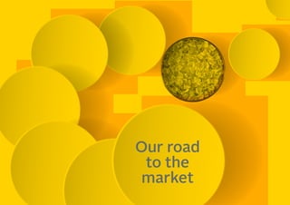 Our road
to the
market
 