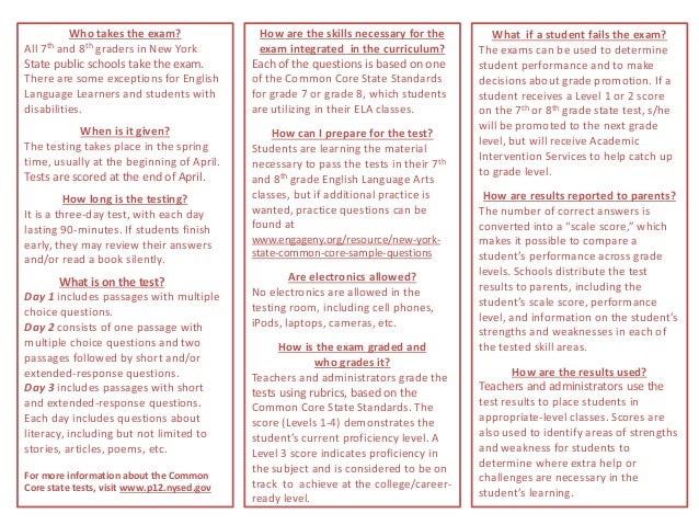 Grade 7 8 Standardized Test Brochure