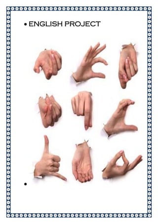 GESTURES AROUND THE WORL • ENGLISH PROJECT | PDF