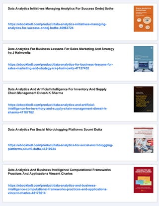 Vce Machine Analytics Data Analytics Vce Units 3 4 Gary Bass Natalie Heath Therese Keane | PDF