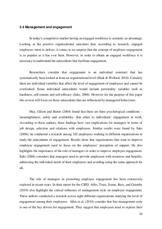 Thesis employee involvement picture