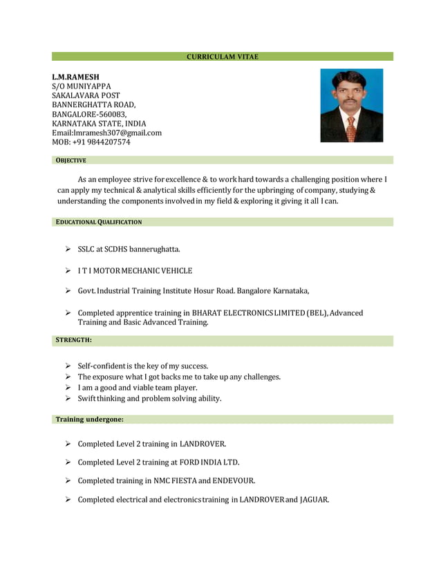 RAMESH RESUME 2 | PDF