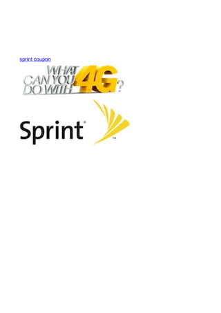 sprint coupon
 