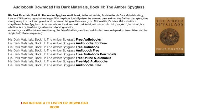 Audiobook Free Online Streaming His Dark Materials Book III The Amb 