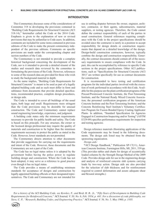 Aci 31814 Building Code Requirements For Structural Concrete And ...