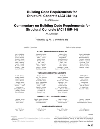 Aci 31814 Building Code Requirements For Structural Concrete And ...