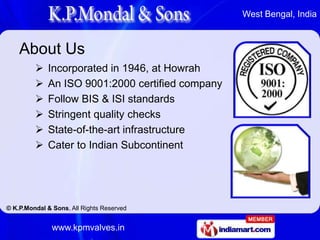 About Us<br /><ul><li>Incorporated in 1946, at Howrah