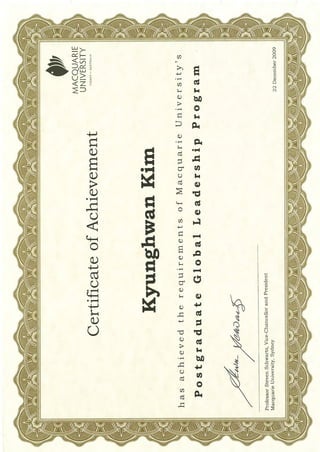 GLP Postgraduate certificate