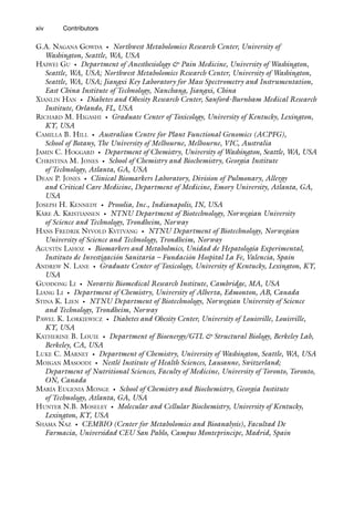 Daniel Raftery Mass Spectrometry In Metabolomics Methods And Protocols 1st Edition ...
