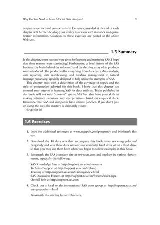 Data Analysis Using Sas Chaoying Joanne Peng | PDF