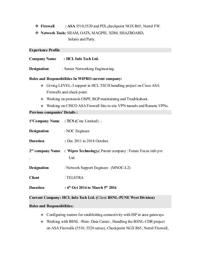 wipro sravan 16 june 2015 resume