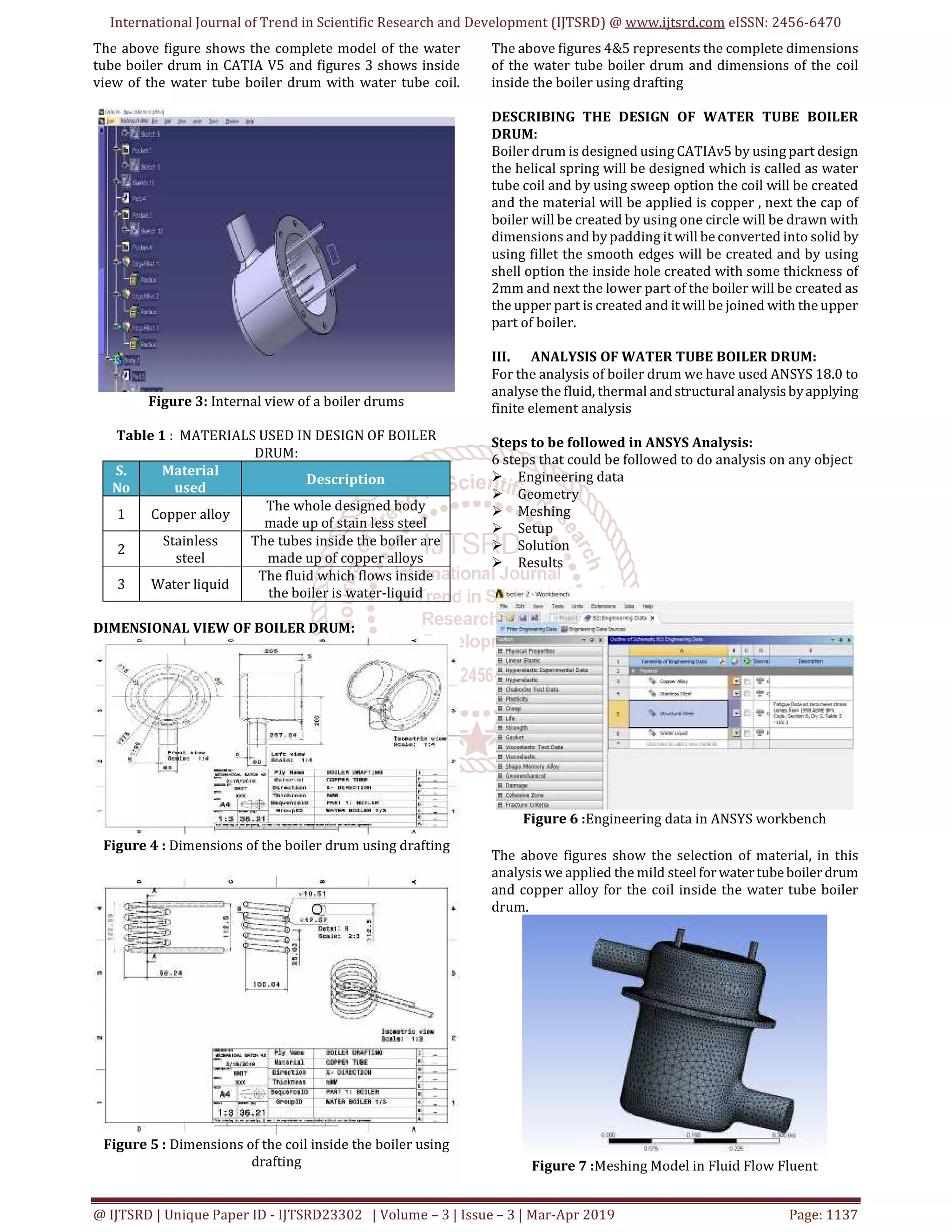 Modelling and Analysis on Water Tube Boiler Drum | PDF | Mechanical and ...