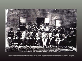 Varios personajes importantes dela revolución, cuyos nombres aparecen el la misma imagen 