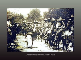 Una canasta de alimentos para las tropas 