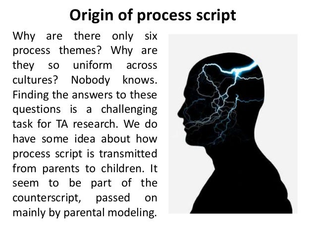 Origin of process script - Transactional Analysis