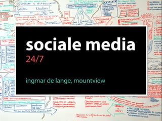 sociale media
24/7

ingmar de lange, mountview
 