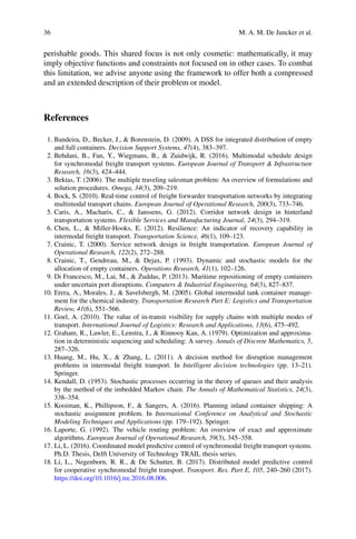 Optimisation In Synchromodal Logistics From Theory To Practice Frank ...