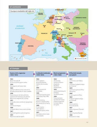 15
Las raíces históricas de España
2.2. Los primeros pueblos colonizadores
Desde principios del primer milenio antes de Cristo diversas potencias co-
lonizadoras procedentes del Mediterráneo oriental se asentaron en la pe-
nínsula Ibérica ▶ (Doc. 11). Las razones geoestratégicas y la potencialidad
económica del territorio fueron las razones de esta oleada colonizadora.
t Los primeros que iniciaron la colonización de la Península fueron los
fenicios, pueblo mercantil procedente del actual Líbano. Hacia el siglo
IX a.C. fundaron la ciudad de Gadir (Cádiz) desde donde se expandie-
ron por el territorio de la actual Andalucía y del sur de Portugal: Sexi
(Almuñécar), Malaka (Málaga), etc. La posición estratégica de la zona
para las relaciones comerciales –entre el Mediterráneo y el Atlántico y a
un paso de África– así como la abundancia de metales explican su inte-
rés por controlar estos territorios.
t Más tarde, hacia el siglo VIII a.C., llegaron los griegos. Fundaron algu-
nos enclaves relativamente importantes en la parte norte de la costa me-
diterránea peninsular: Emporion (Ampurias), Rhode (Rosas), etc. Desde
allí se establecieron en algunos puntos costeros (Hemeroscopeion, se
supone que situada cerca de la actual Denia; Mainake, cerca de Málaga).
Su principal objetivo era establecer relaciones comerciales para obtener
metales, esparto, aceite de oliva y sal.
t Ya en el siglo VI a.C. los cartagineses comenzaron a controlar el sur pe-
ninsular, continuando el dominio que habían iniciado los fenicios en
esta zona y expandiéndolo hacia el este y el norte. Su colonización tuvo
primero un carácter de búsqueda de alianzas y pactos; pero, a partir del
siglo III a.C., cambió y adquirió los rasgos de una conquista militar. Para
ello fundaron una serie de emporios*: Ebyssos (Ibiza) –de origen feni-
cio–, Baria (en Almería), Quart Hadasht o Cartago Nova (Cartagena), etc.
Todos estos pueblos establecieron unas relaciones de tipo colonial con
los pueblos peninsulares, es decir, impusieron un dominio total sobre los
territorios en los que se asentaron y establecieron lazos comerciales con los
pueblos vecinos. Pero también actuaron como difusores de elementos cul-
turales y tecnológicos más avanzados; se difundieron así técnicas como el
arado, la moneda, los modelos urbanísticos, la salazón, el uso de la meta-
lurgia del hierro, etc.
DOC. 11. COLONIZACIÓN
DE CARTAGINESES, GRIEGOS
Y FENICIOS.
▶ ¿Por qué las colonias
se hallan en la costa?
D
8
w
6
C
D

6
I
A
Û
C
I

8
D
VY^g
8{Y^o BVaV`V
B{aVV
BV^cV`Z
HZm^
6abjŠ‚XVg
6WYZgV6YgV
7Vg^V
8VgiVdCdkV
8VgiVZcV
6`gVAZj`Z 6adc^h
=ZbZgdhXdeZ^dc
9Zc^V
HVjcid
:Wnhhdh
W^oV
:bedg^dc
6bejg^Vh
G]dYZ
GdhVh
BVg
BZY^iZgg{cZd
BVg8Vci{Wg^Xd
A^mjh
I^c^h
GjhhVY^g
6Vi]Z BVhVa^V
C^`V^V
6aVa^V
8jbVh
BZh^cV
H^gVXjhV
EVcdgbjh
=^eed
8VgiVd
GjiVhg^ZVh
GjiVhXVgiV^cZhVh
8dadc^VhXVgiV^cZhVh
8dadc^Vhg^ZVh
8dadc^Vh[Zc^X^Vh
*Emporio: Poblado o ciudad donde acuden
gentes de diversas procedencias para
establecer relaciones comerciales.
 