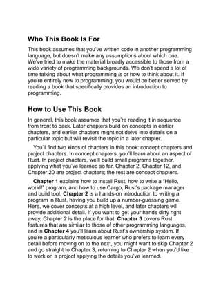 The Rust Programming Language 2nd Edition Second Converted Steve ...