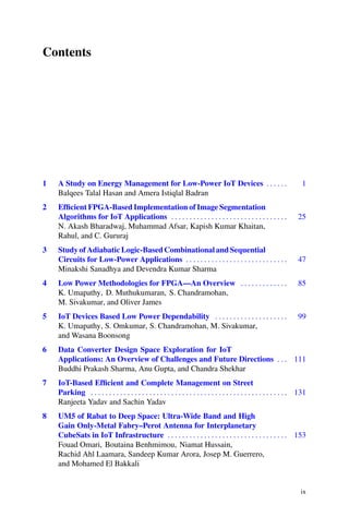 Low Power Architectures For Iot Applications Devendra Kumar Sharma | PDF