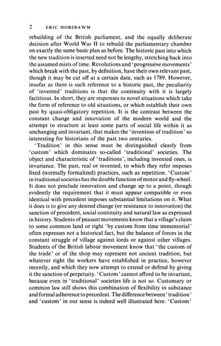 The Invention Of Tradition Reissue Eric Hobsbawm Terence Ranger | PDF