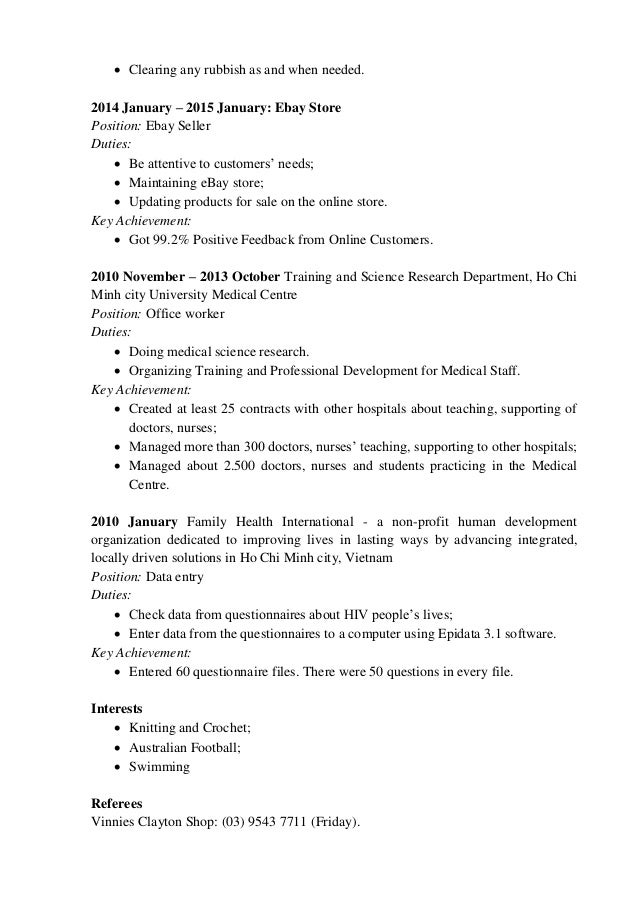 Order resume online shoes