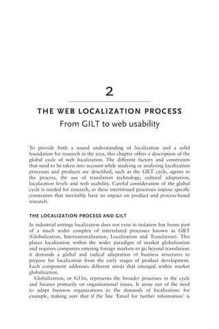 Translation And Web Localization 1st Miguel A Jimnezcrespo | PDF