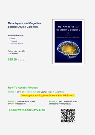 Exploring the Intersection of Metaphysics and Cognitive Science ...