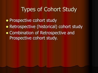 Cohort study epidemiology for health and safety | PPT