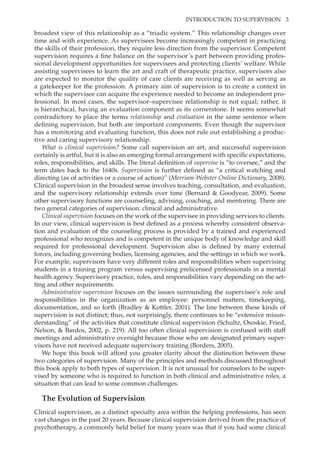 Clinical Supervision In The Helping Professions A Practical Guide 2nd ...