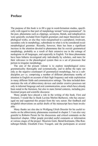 Extragrammatical Morphology In English 1st Elisa Mattiello | PDF